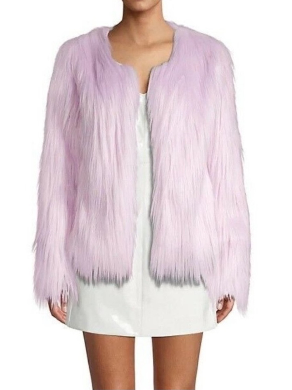 Unreal Fur light lavender purple coat Jacket in small